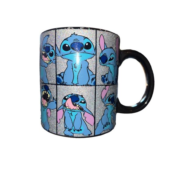 Silver Buffalo Disney Lilo & Stitch Stitch Glitter Ceramic Coffee Mug, 20 Ounces - Picture 2 of 8